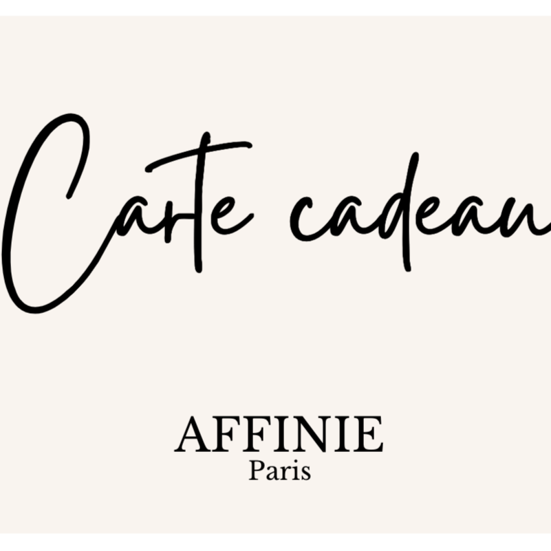 Carte Cadeau Affinie Paris