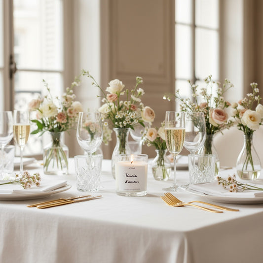 Bougie Témoin d'amour