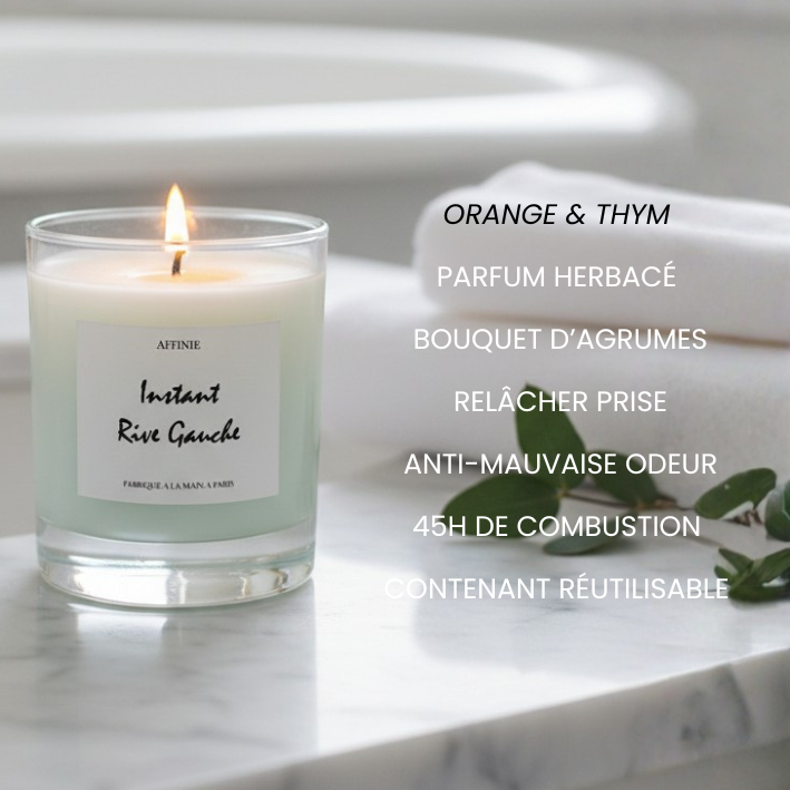 Bougie Instant Rive Gauche  🌱 Orange & Thym