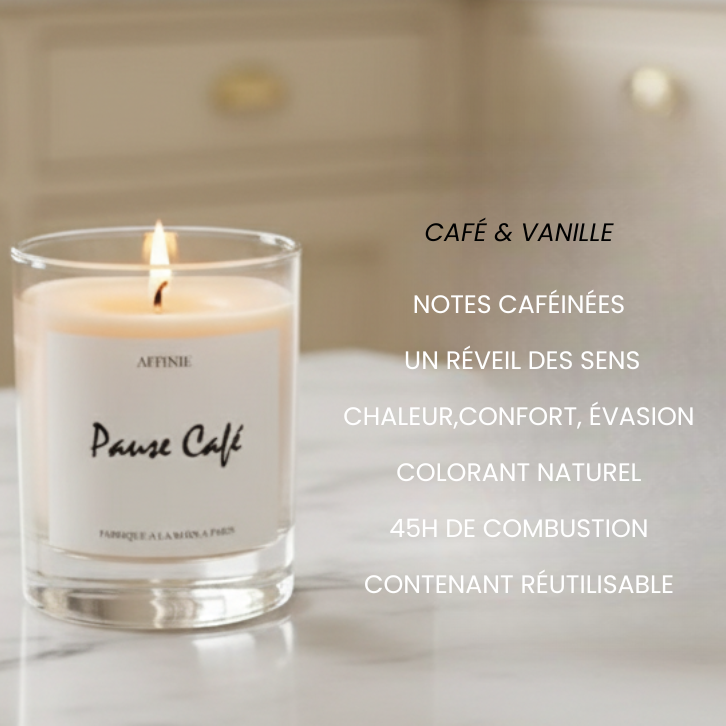 Bougie Pause Café 🌱 Café & Vanille