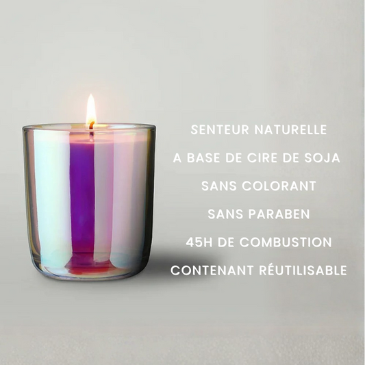 Bougie végétale sans parfum - Coulée à Paris