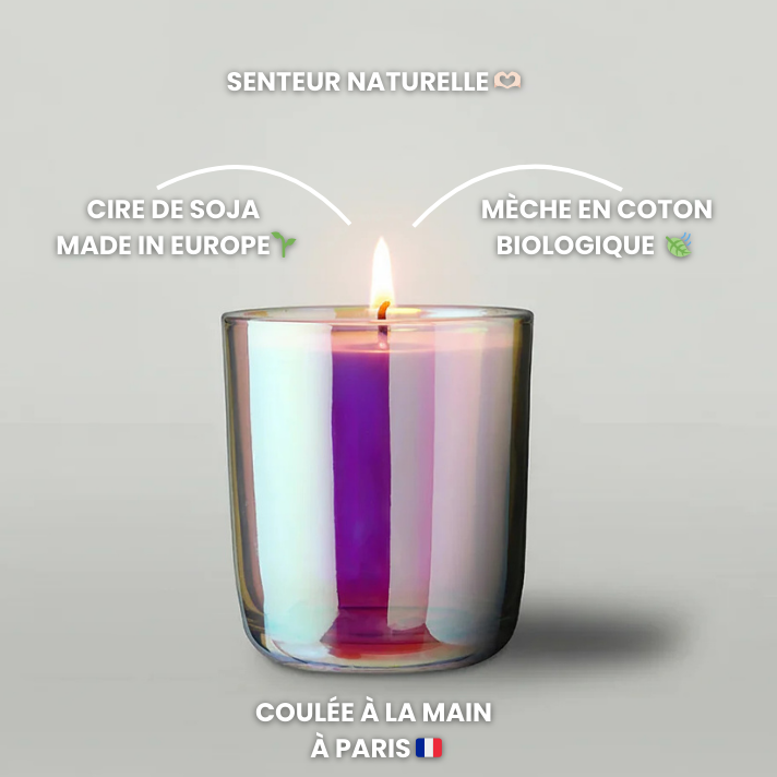 Bougie végétale sans parfum - Coulée à Paris