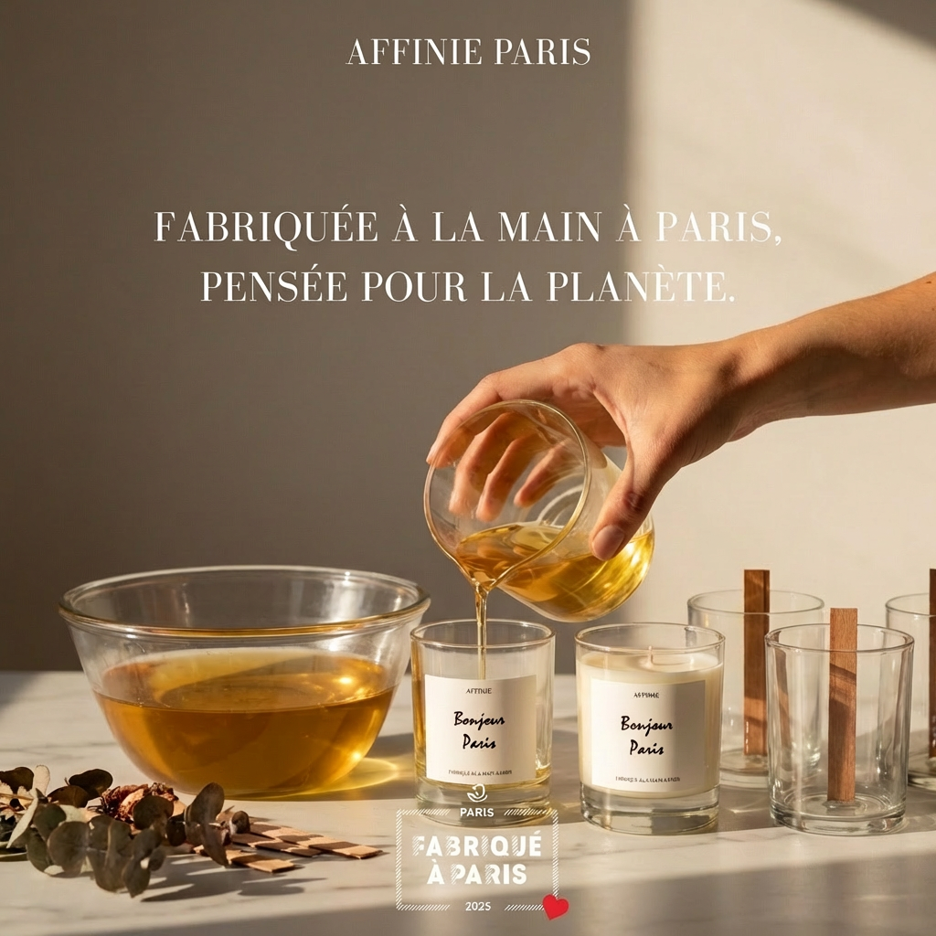 Bougie Bonjour Paris  🌱 Citron & Framboise